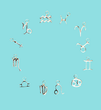 Load image into Gallery viewer, Sterling Silver Zodiac Pendants