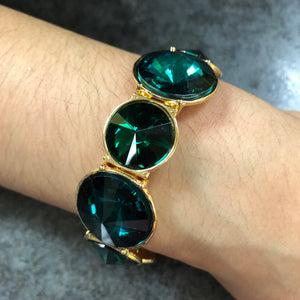 Bracelet - Green Crystal