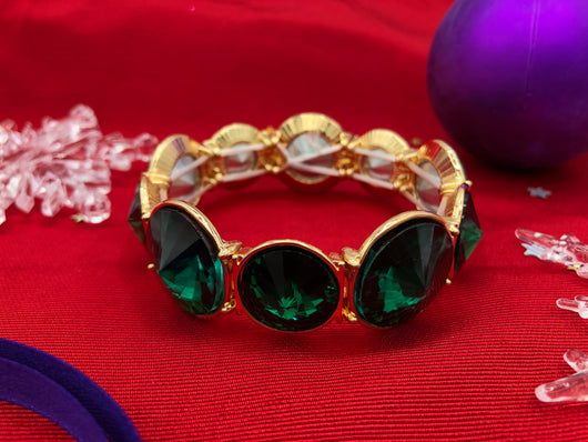 Bracelet - Green Crystal