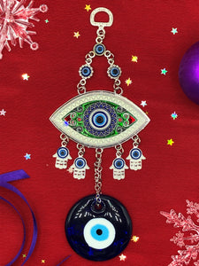 Evil Eye Protection Hanger Green Hamsa