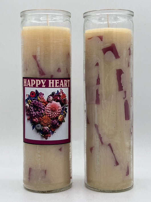 Happy Heart Candle