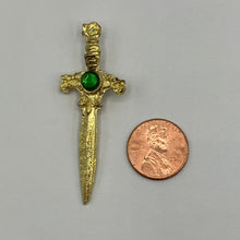 Load image into Gallery viewer, Saint Michael&#39;s Sword Gold Amulet/Talisman
