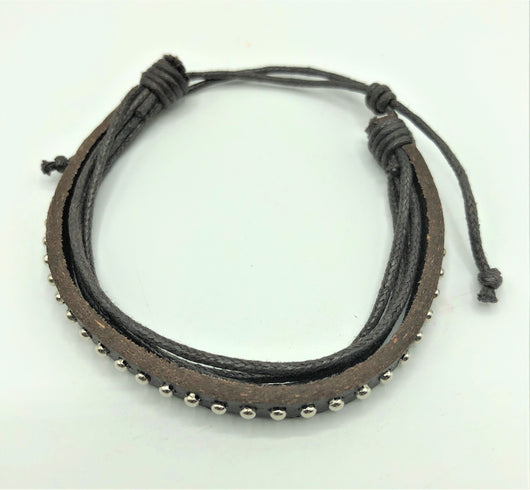 Jewelry - Leather with Bead Bracelet